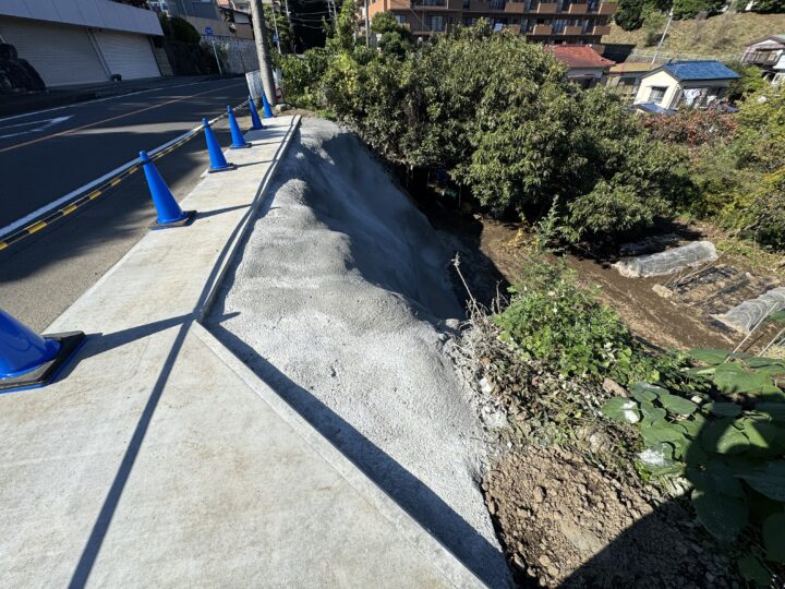 神奈川県足柄下郡 介護施設 土砂崩れ復旧工事