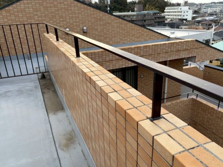 神奈川県藤沢市 マンション 共用部手すり塗装工事